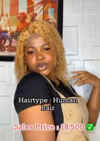 Curly fringe 100% human hair